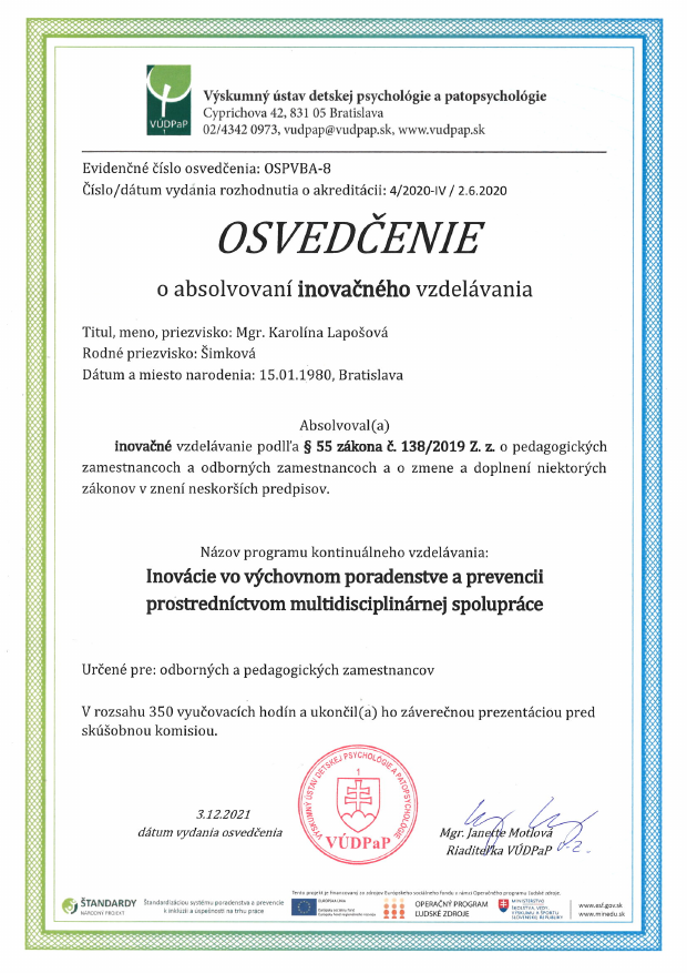 VÚDPaP Spolupráca