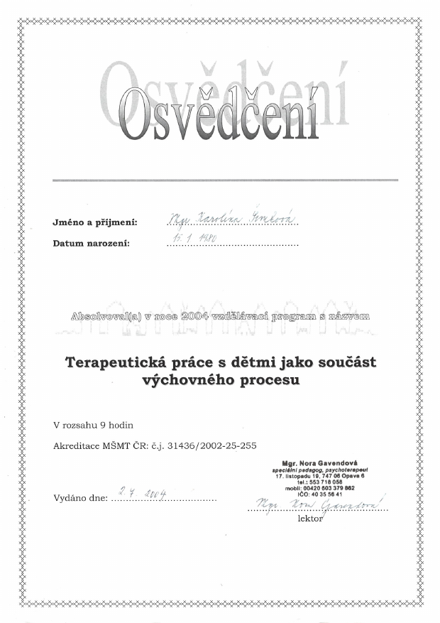 Terapeutická práca